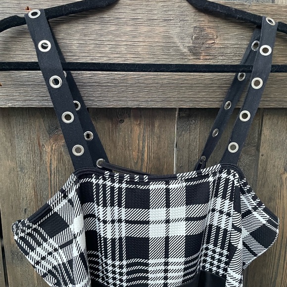 Plaid Strap Dress - Picture 4 of 5